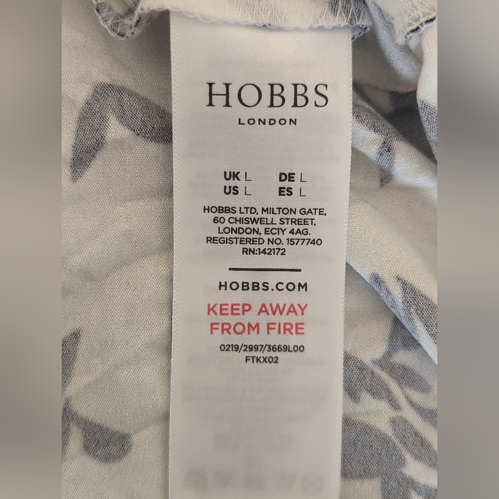 Hobbs black and white top size L - Picture 8 of 9